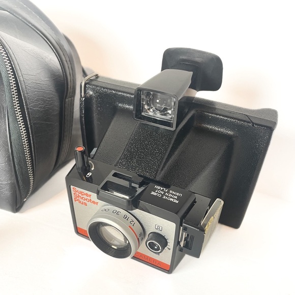 1970s Polaroid Super Shooter Plus Instant Land Camera w/ Case & Paperwork - Picture 4 of 8